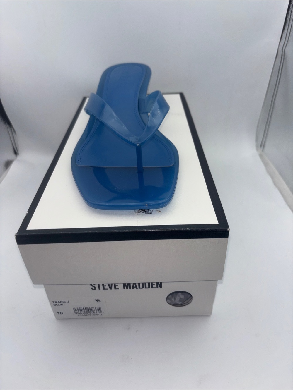 New Steve Madden Tracie jelly blue sandals